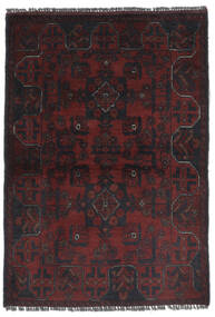 83X122 Afghan Khal Mohammadi Matot Matto Itämainen Musta/Tummanpunainen (Villa, Afganistan) Carpetvista