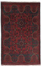 Afghan Khal Mohammadi Teppe 73X118 Svart/Mørk Rød Ull, Afghanistan Carpetvista
