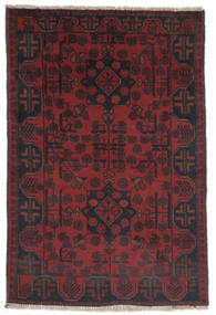  Afghan Khal Mohammadi Matot 72X110 Villamatto Musta/Tummanpunainen Pieni Matto Carpetvista