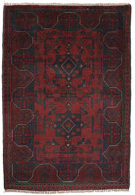絨毯 アフガン Khal Mohammadi 84X120 ブラック/ダークレッド (ウール, アフガニスタン)