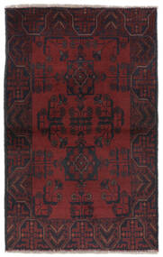 Afghan Khal Mohammadi Rug 77X126 Black/Dark Red Wool, Afghanistan Carpetvista