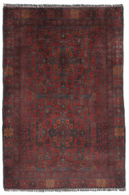 80X120 Afghan Khal Mohammadi Teppe Orientalsk Svart/Mørk Rød (Ull, Afghanistan) Carpetvista