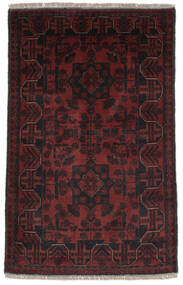 Afghan Khal Mohammadi Rug 76X122 Black/Dark Red Wool, Afghanistan Carpetvista