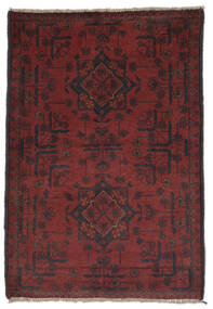 Afghan Khal Mohammadi Teppe 76X118 Svart/Mørk Rød Ull, Afghanistan Carpetvista