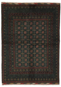 Afghan Fine Teppich 179X242 Schwarz/Braun Wolle, Afghanistan Carpetvista