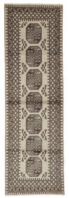  Afghan Fine Tappeto 87X286 Di Lana Marrone/Nero Piccolo Carpetvista