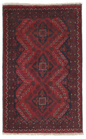 76X123 Dywan Orientalny Afgan Khal Mohammadi Czarny/Ciemnoczerwony (Wełna, Afganistan) Carpetvista