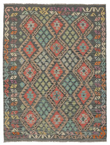  Ćilim Afghan Old Style Tepih 155X201 Vuneni Braon/Crna Mali Sag Carpetvista