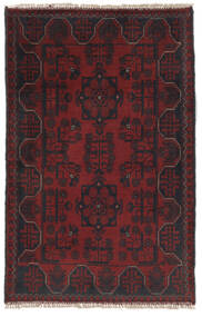 Afghan Khal Mohammadi Rug 75X120 Black/Dark Red Wool, Afghanistan Carpetvista