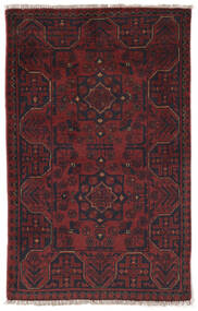 Afghan Khal Mohammadi Matot Matto 76X119 Musta/Tummanpunainen Villa, Afganistan Carpetvista