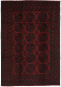 196X294 Afghan Fine Rug Oriental Black (Wool, Afghanistan) Carpetvista