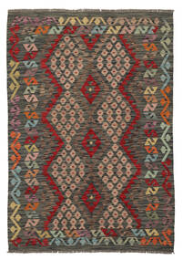  Kelim Afghan Old Style Matot 124X178 Musta/Ruskea Carpetvista