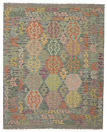 絨毯 オリエンタル キリム アフガン オールド スタイル 155X189 ダークイエロー/茶色 (ウール, アフガニスタン)