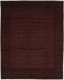 Afghan Fine Teppich 303X380 Schwarz Großer Wolle, Afghanistan Carpetvista