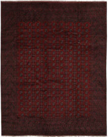 Afghan Fine Teppich 294X373 Schwarz Großer Wolle, Afghanistan Carpetvista