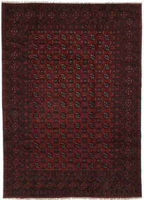 192X273 絨毯 オリエンタル アフガン Fine ブラック (ウール, アフガニスタン) Carpetvista