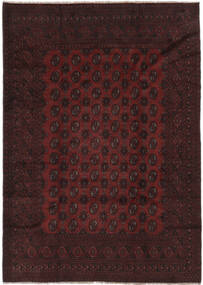 198X280 Afghan Fine Rug Oriental Black (Wool, Afghanistan) Carpetvista