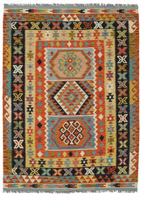 Kilim Afghan Old Style Rug 148X205 Brown/Black Wool, Afghanistan Carpetvista
