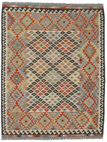  Kilim Afghan Old Style Tapis 152X197 De Laine Marron/Noir Petit Carpetvista