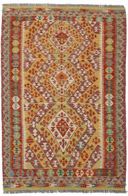  122X184 Pequeño Kilim Afghan Old Style Alfombra Lana, Carpetvista