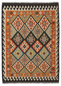  128X176 Kelim Afghan Old Style Matot Matto Ruskea/Musta Afganistan Carpetvista