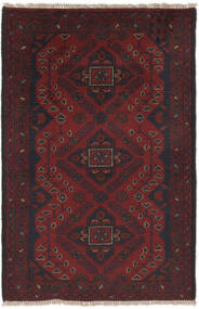 絨毯 アフガン Khal Mohammadi 70X115 ブラック/ダークレッド (ウール, アフガニスタン)