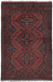  Afghan Khal Mohammadi Covor 74X121 Lână Negru/Dark Red Mic Carpetvista