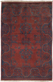 Afghan Khal Mohammadi Tappeto 73X116 Di Lana Nero/Rosso Scuro Piccolo Carpetvista