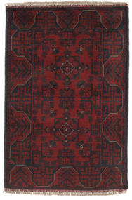 Afghan Khal Mohammadi Matot Matto 77X117 Musta/Tummanpunainen Villa, Afganistan Carpetvista