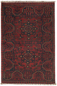  Afegão Khal Mohammadi Tapete 73X117 Lã Preto/Vermelho Escuro Pequeno Carpetvista