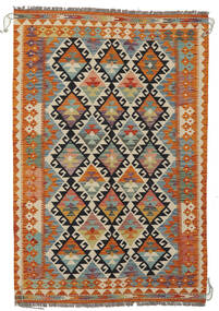  127X188 Small Kilim Afghan Old Style Rug Wool, Carpetvista