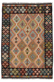  Kelim Afghan Old Stil Teppich 132X188 Braun/Schwarz Carpetvista