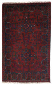 Afghan Khal Mohammadi Rug 75X124 Black/Dark Red Wool, Afghanistan Carpetvista
