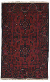 Afghan Khal Mohammadi Matot Matto 77X121 Musta/Tummanpunainen Villa, Afganistan Carpetvista