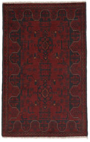 Afghan Khal Mohammadi Rug 74X121 Black/Dark Red Wool, Afghanistan Carpetvista