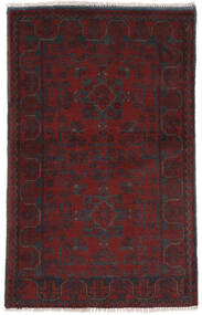 74X120 Afghan Khal Mohammadi Teppe Orientalsk Svart/Mørk Rød (Ull, Afghanistan) Carpetvista
