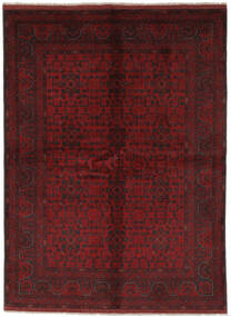  173X233 Afghan Khal Mohammadi Teppe Svart/Mørk Rød Afghanistan Carpetvista