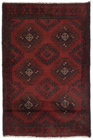 Afghan Khal Mohammadi Rug 77X125 Black/Dark Red Wool, Afghanistan Carpetvista