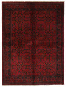  176X232 Afghan Khal Mohammadi Teppe Svart/Mørk Rød Afghanistan Carpetvista