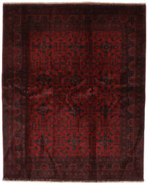  Itämainen Afghan Khal Mohammadi Matot Matto 187X231 Musta/Tummanpunainen Villa, Afganistan Carpetvista