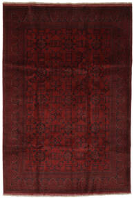 絨毯 オリエンタル アフガン Khal Mohammadi 205X295 ブラック/ダークレッド (ウール, アフガニスタン)