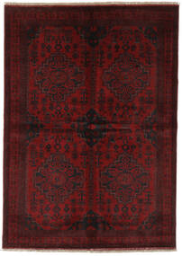  176X249 Afghan Khal Mohammadi Tæppe Sort/Mørkerød Afghanistan Carpetvista
