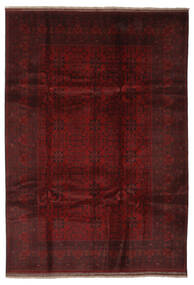 208X298 絨毯 オリエンタル アフガン Khal Mohammadi ブラック/ダークレッド (ウール, アフガニスタン) Carpetvista