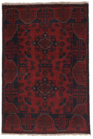 Afghan Khal Mohammadi Matot Matto 77X114 Musta/Tummanpunainen Villa, Afganistan Carpetvista