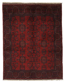 146X185 Afghan Khal Mohammadi Rug Oriental Black/Dark Red (Wool, Afghanistan) Carpetvista