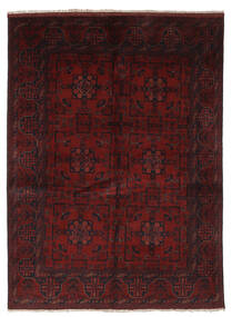  Itämainen Afghan Khal Mohammadi Matot Matto 142X194 Musta/Tummanpunainen Villa, Afganistan Carpetvista