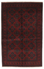 127X196 Dywan Afgan Khal Mohammadi Orientalny Czarny/Ciemnoczerwony (Wełna, Afganistan) Carpetvista