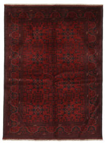  Orientalsk Afghan Khal Mohammadi Tæppe 151X204 Sort/Mørkerød Uld, Afghanistan Carpetvista