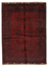  Oriental Afghan Khal Mohammadi Rug 150X194 Black/Dark Red Wool, Afghanistan Carpetvista