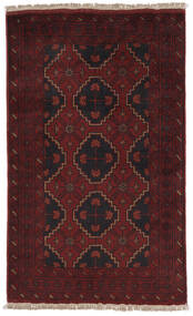 Afghan Khal Mohammadi Rug 76X122 Black/Dark Red Wool, Afghanistan Carpetvista